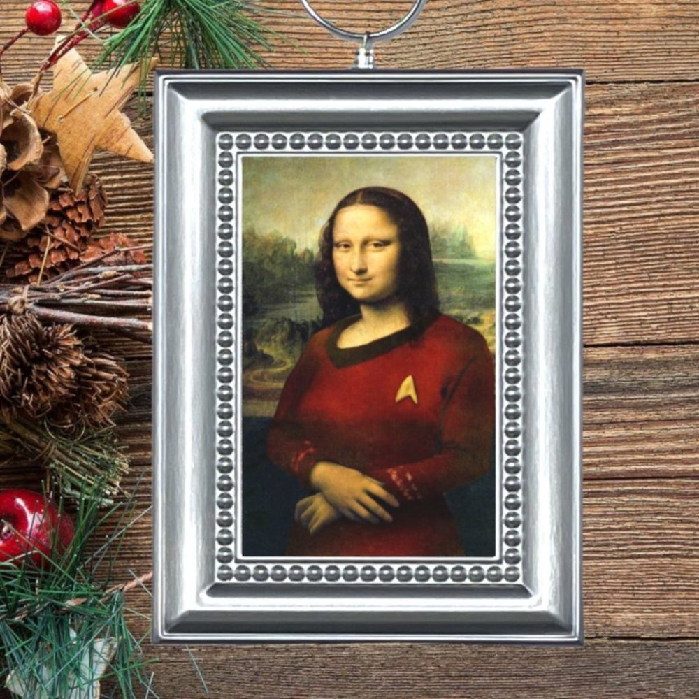 Star Trek Mona‎ Lisa Parody Christmas Tree Ornament